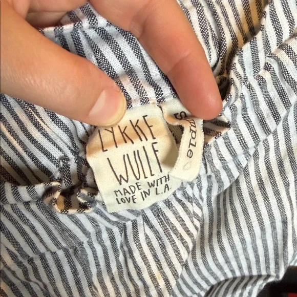 Rare Lykke Wullf sample Striped Women's Shorts - Picture 3 of 3